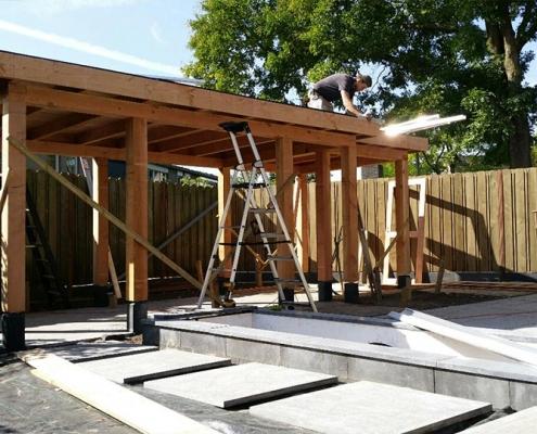 Douglasoverkapping | Moderne tuin Rosmalen