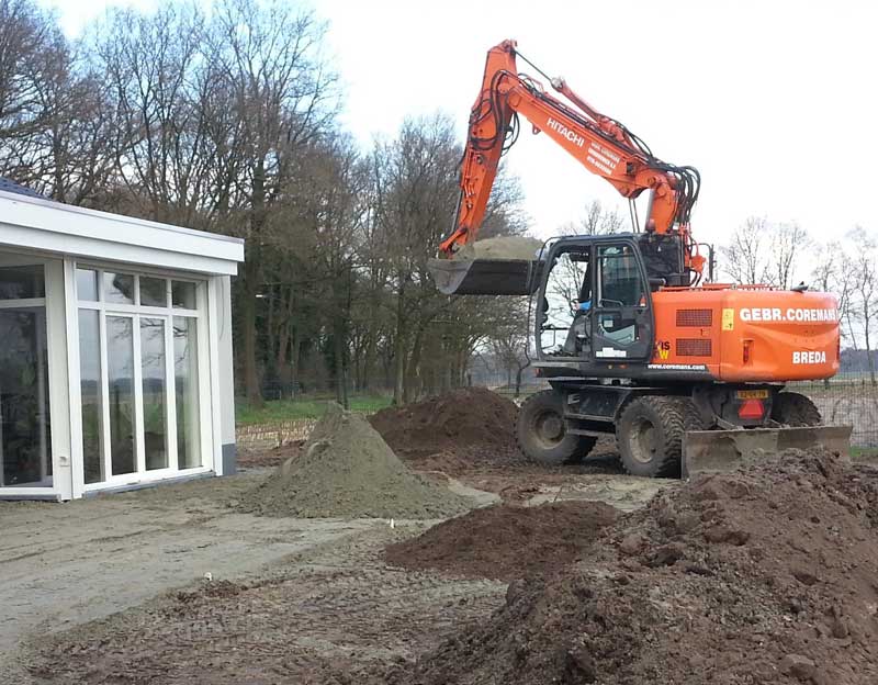 Grondwerk in tuin