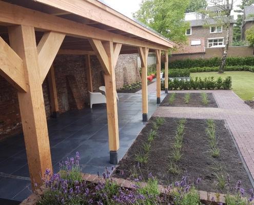 Overkapping in tuin Hintham