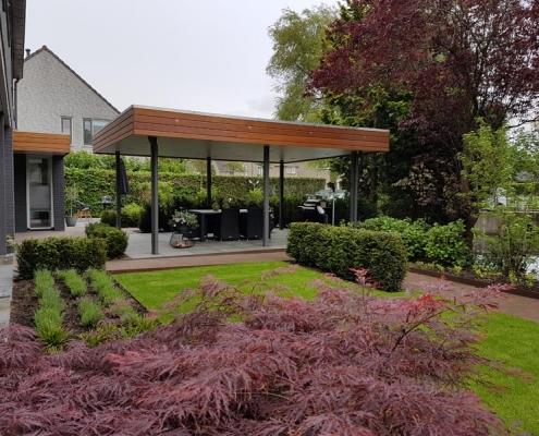 Tuinrenovatie met overkapping Rosmalen