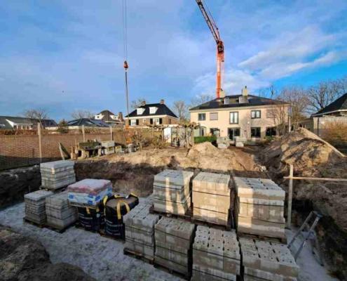 Grondverzet bij aanleg tuin Rosmalen